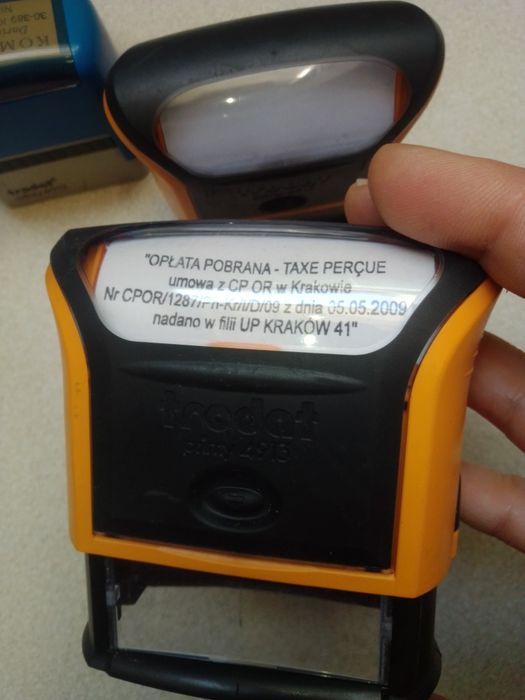 Pieczątka automatyczna, stempel