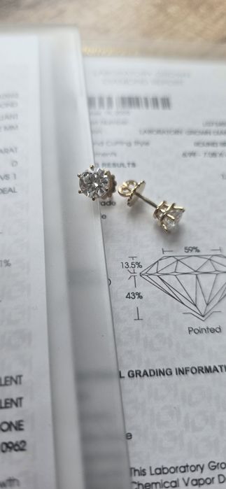 Сережки, пусети Damiani