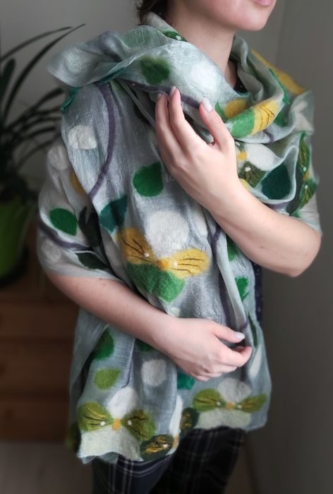 Шалик Шарф Шаль Палантин весна шовк