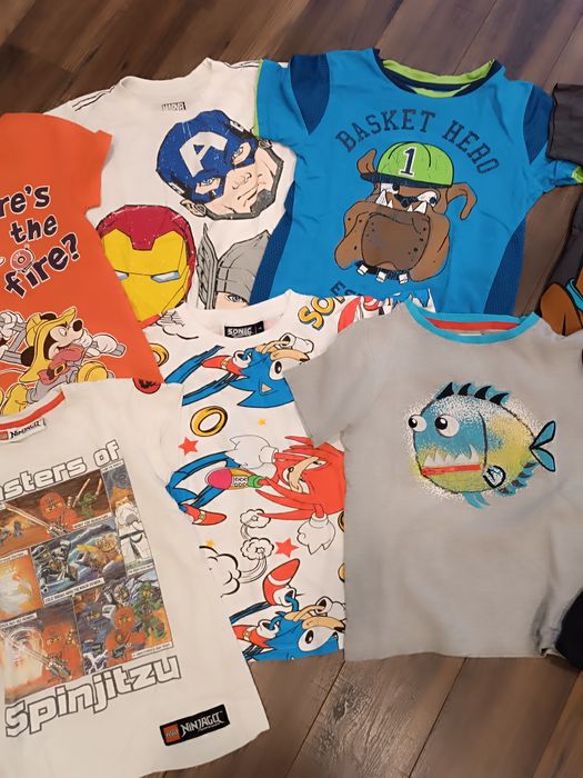 12 szt. t-shirty/koszulki 110-116