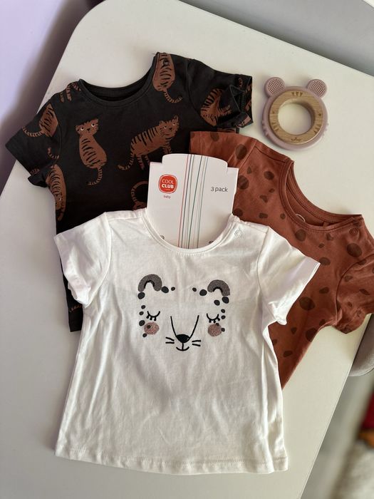 Набір дитячих футболок Cool Club для дівчинки (3 шт.) 74 розмір