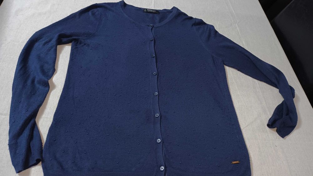 Casaco azul escuro da Mango