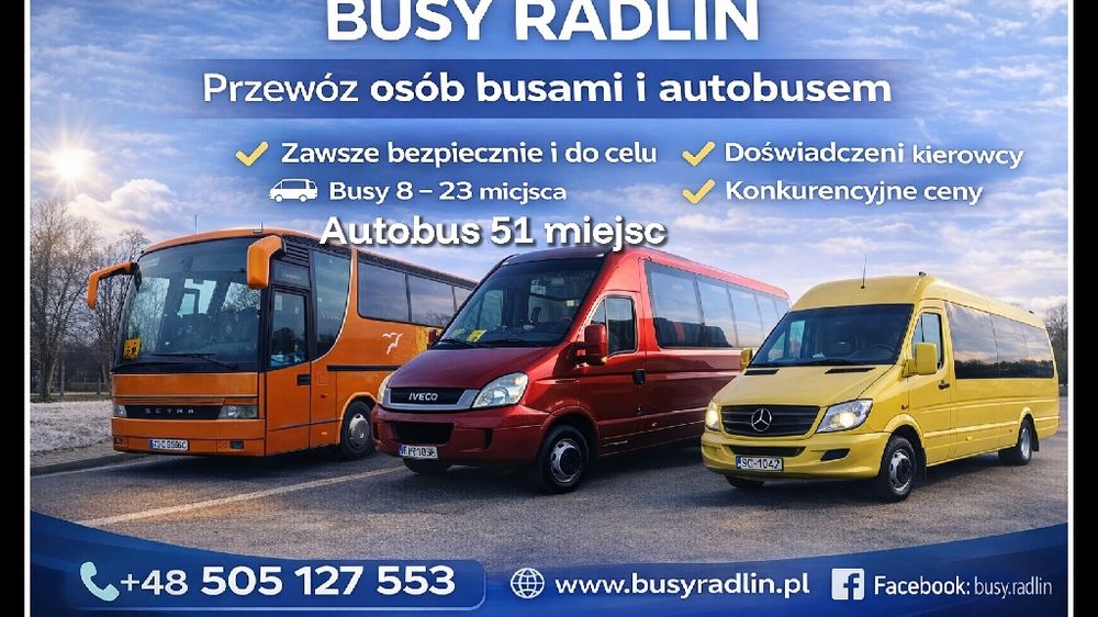 Wynajem busa z kierowcą bus autobus