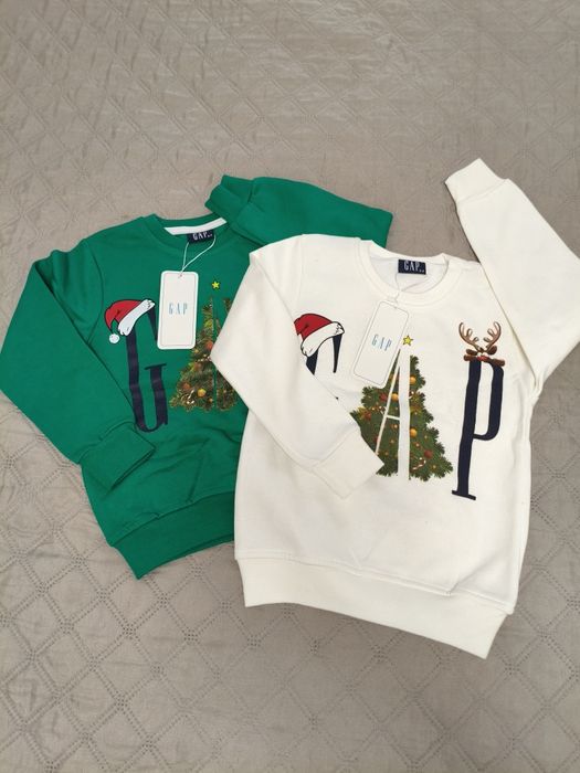 Продам Нові святкові світшоти GAP для дітей, 3-12 років, з бірками