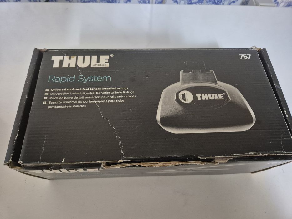 Conjunto de barras de tejadilho thule.