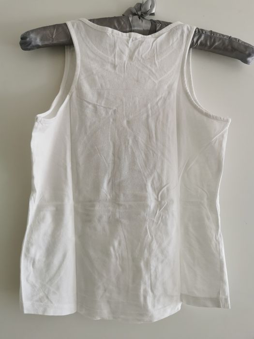 Zestaw dwóch białych koszulek H&M rozm. 146/152