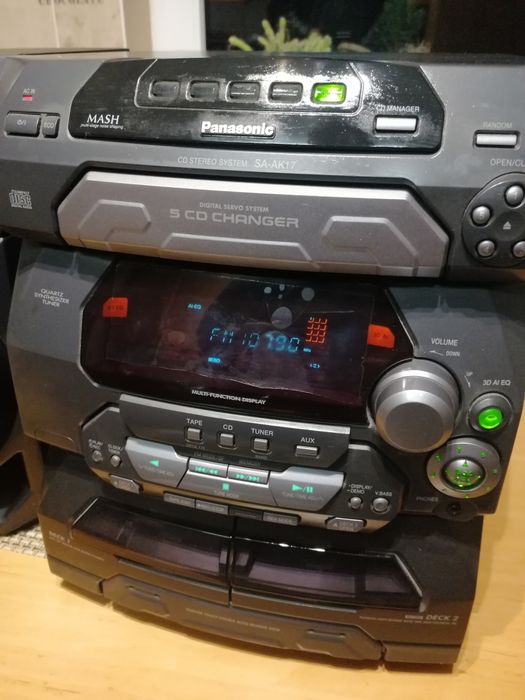 Panasonic wieża + pilot