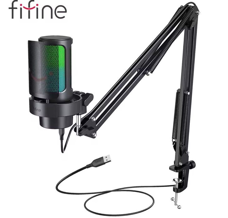 Mikrofon ze statywem fifne a8t