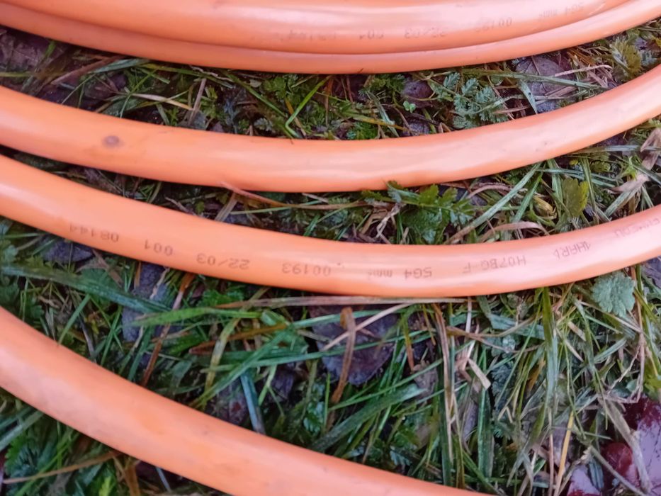 Przedłużacz gruby budowlany  32A H07BQ-F 5G4 mm pomarańczowy 50mb
