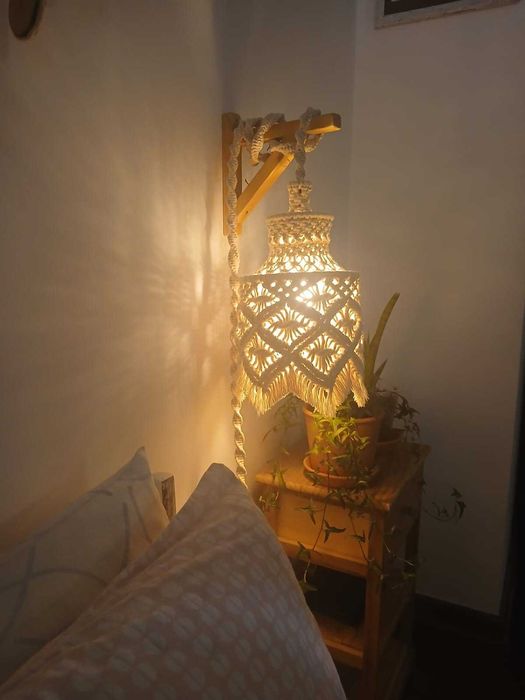 Candeeiro em Macramé