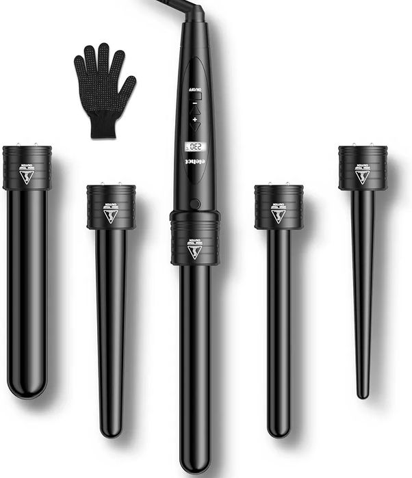 Lokówka ceramiczna 5 w 1 z LCD, wielofunkcyjny wyświetlacz LCD