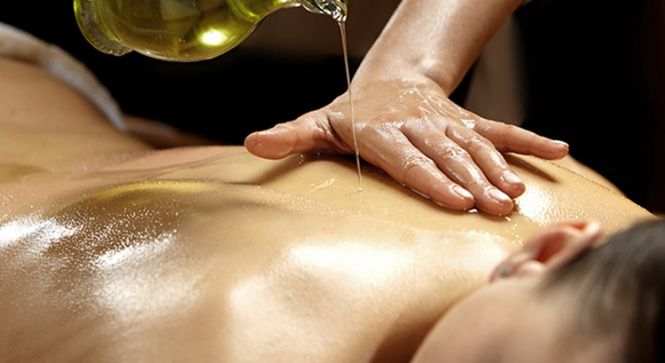 Massagem  e alívio.