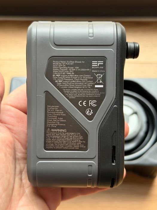 EcoFlow Shower Kit портативний душ з вбудованим акумулятором