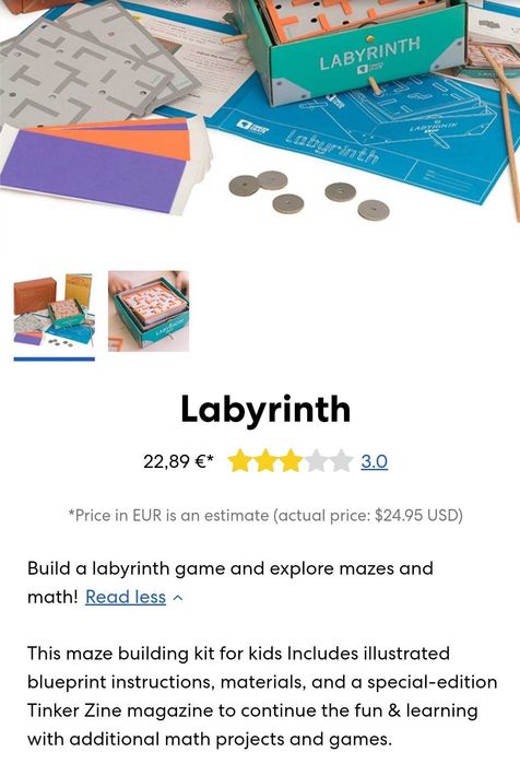 Labirinto Tinker Crate