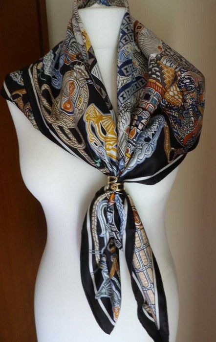 Apaszka Jedwabna Hermes twill silk