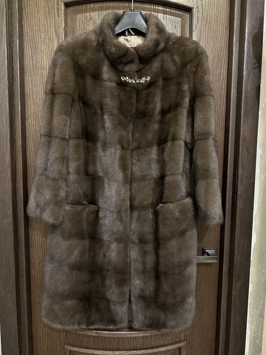 Норкова шуба поперечка соболь ідеальний стан