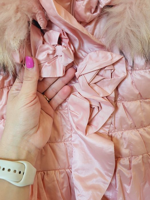 Зимова куртка з натур. хутром lady diamond + штани- комбінезон wojcik