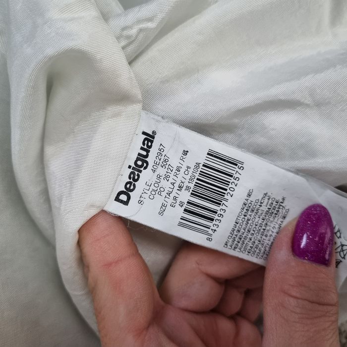 Desigual Boski fantazyjny kolorowy płaszcz