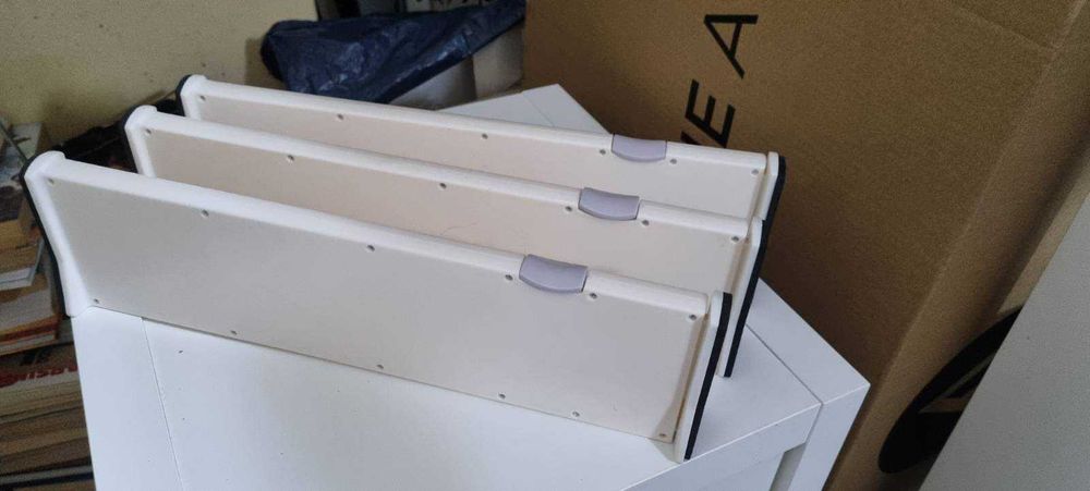 3x Organizer regulowana przegroda szuflady 38-53cm