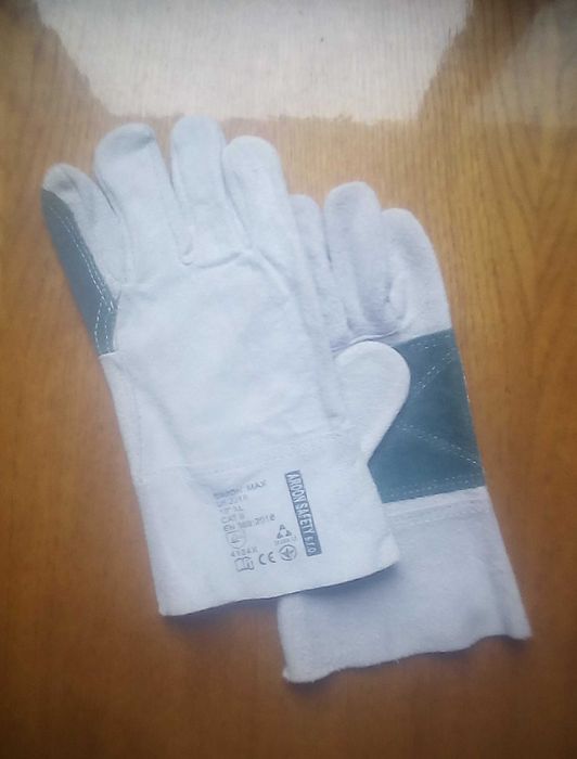 Рукавиці робочі зелені 5 пальців