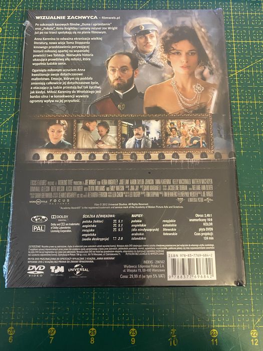 Anna karenina dvd nowe