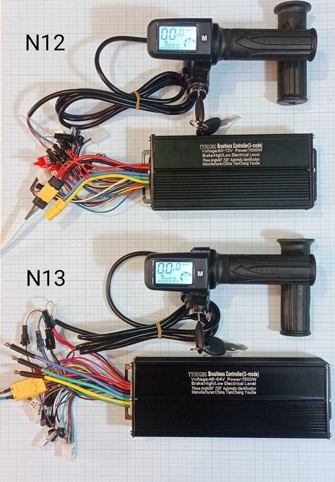 Набір контролер сінусний з дісплеєм і газом 250-3000Вт 24-72В 15-50А