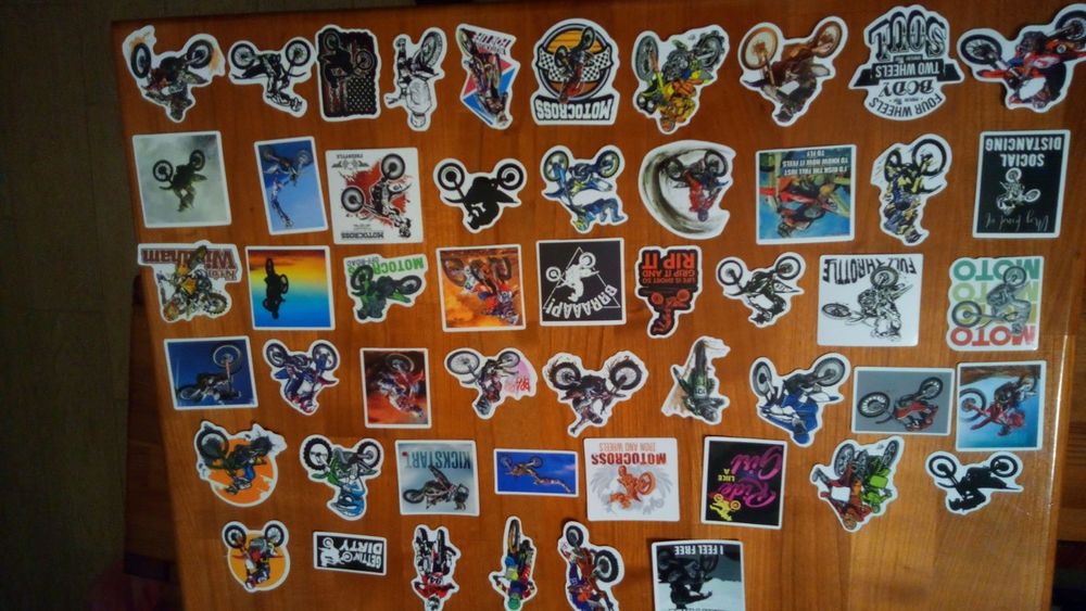 Наклейки downhill, мото