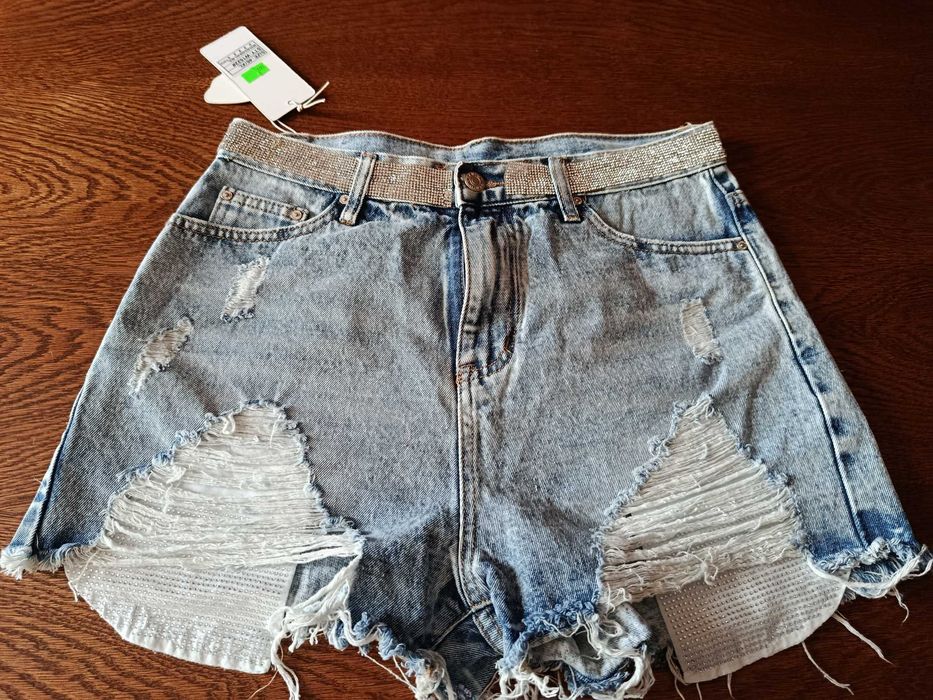 Krótkie damskie jeansowe szorty roz.XL