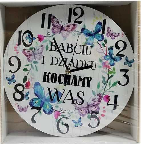 ZEGAR Dzień Babci Dziadka prezent upominek