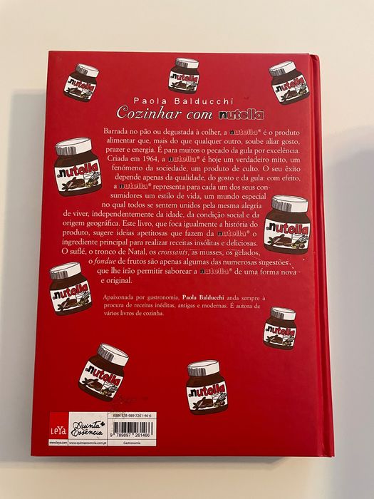 Livro de culinária - cozinhar com Nutella