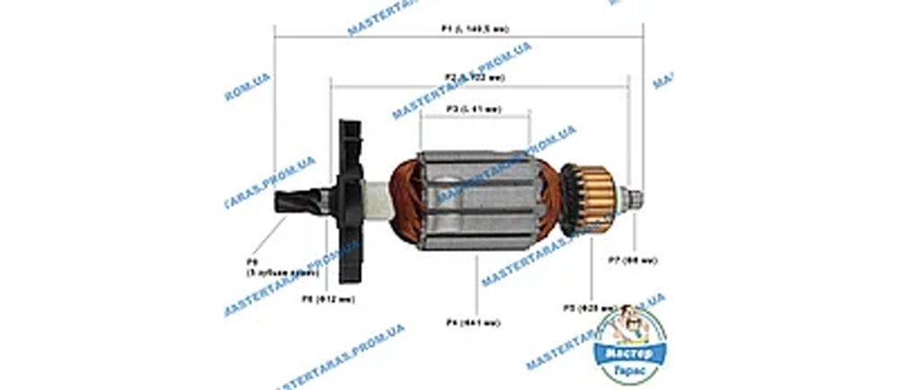 Перфоратор Брест 2350Вт Полноценный Якорь с Медной обмоткой