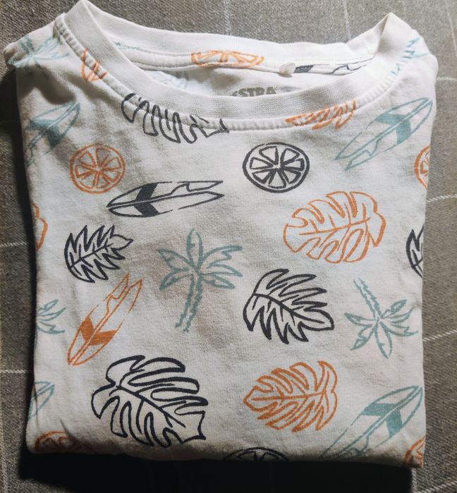 T-shirt, manga curta, branca, Orchestra, 5 anos