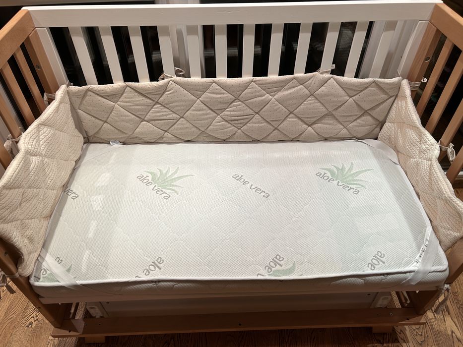 НОВЕ!!!Дитяче ліжечко Veres з маятником + матрац Aloe Vera