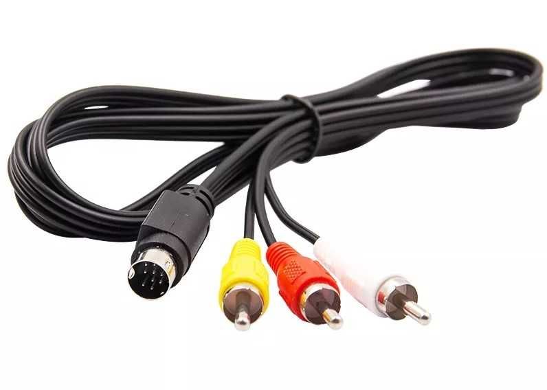 Cabo AV para Sega Mega Drive 2 e 3 - Novo e Lacrado