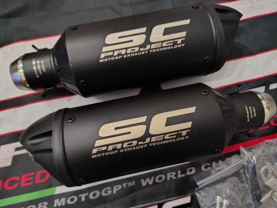ponteiras de escape SCproject -Replicas moto GP-varios modelos e cores
