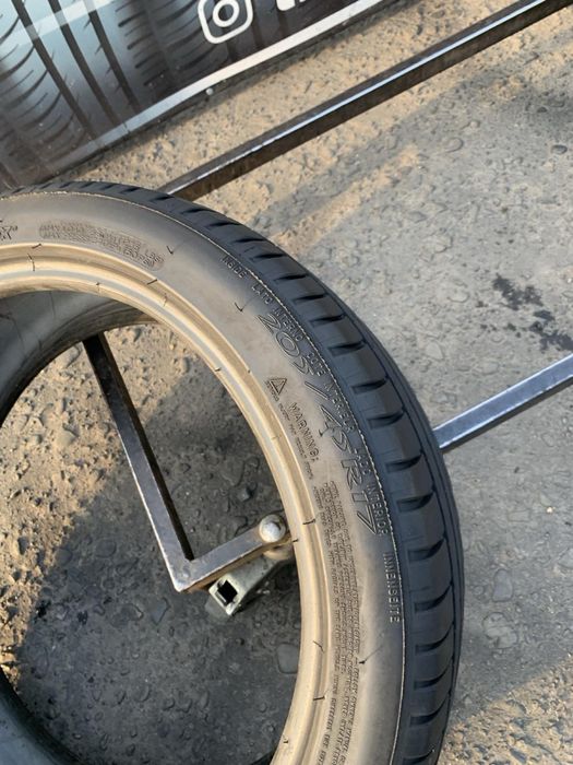 Шини 205/45 R17 пара Michelin  літо 2021р 6.6мм
