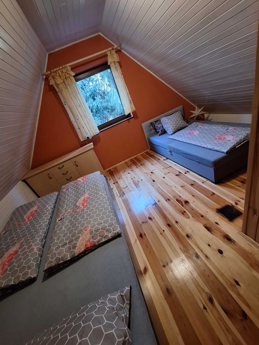 Domek nad Jeziorem Niesłysz w pierwszej lini brzegowej