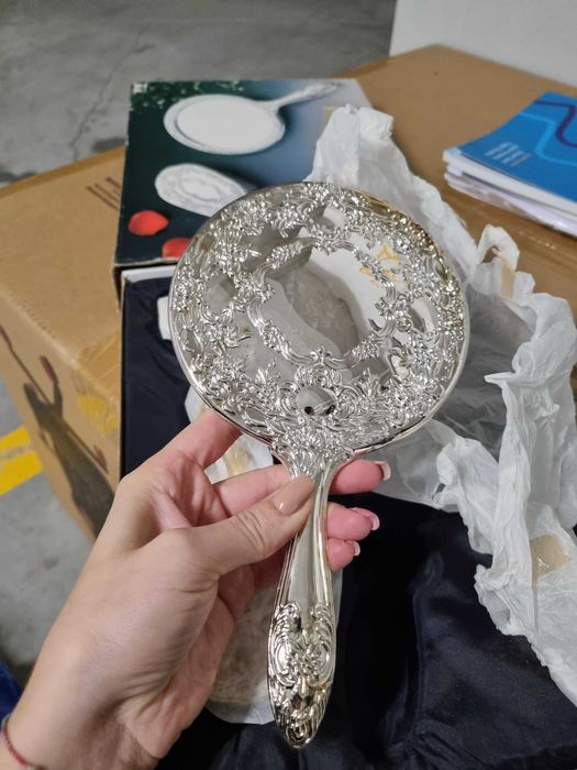 Conjunto de beleza banhado a Prata