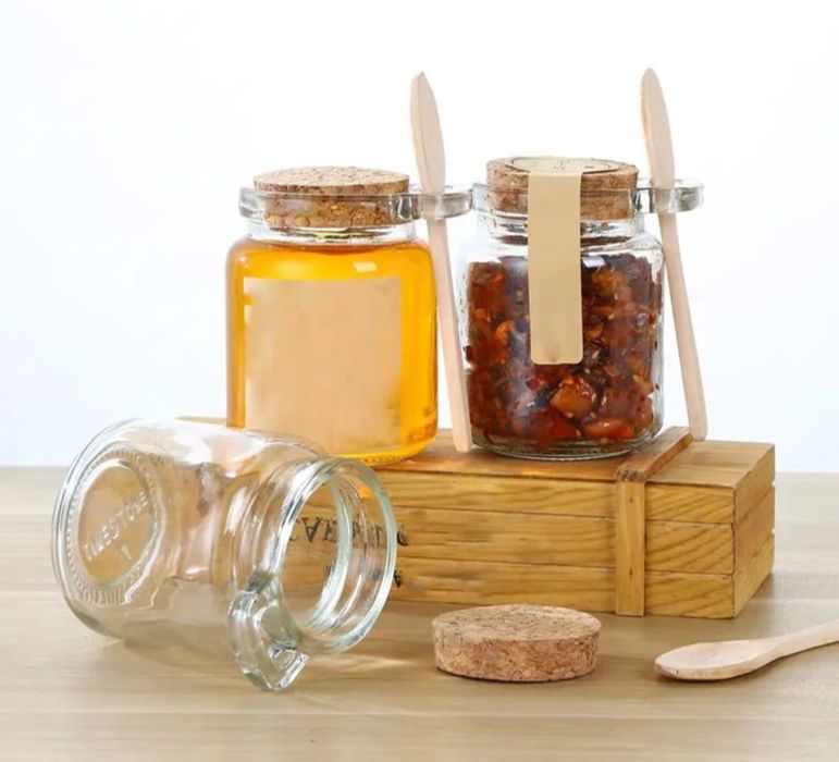 Frasco vidro com tampa de cortiça