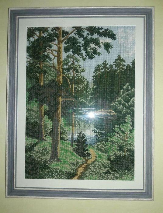 Вышивка крестом "Лето" в рамке