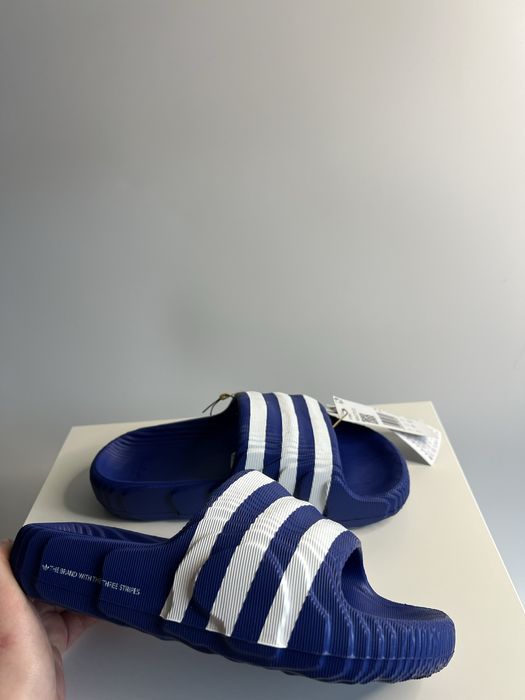 Adidas Adilette 22 klapki nowe z metką r. 37 niebieskie