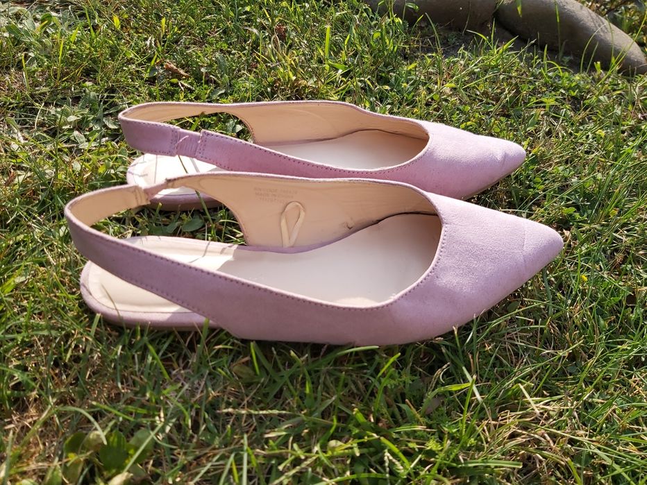 Fioletowe baleriny z paskiem/ 39