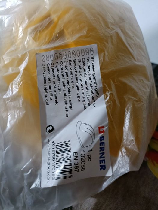 Kask na głowę budowlany