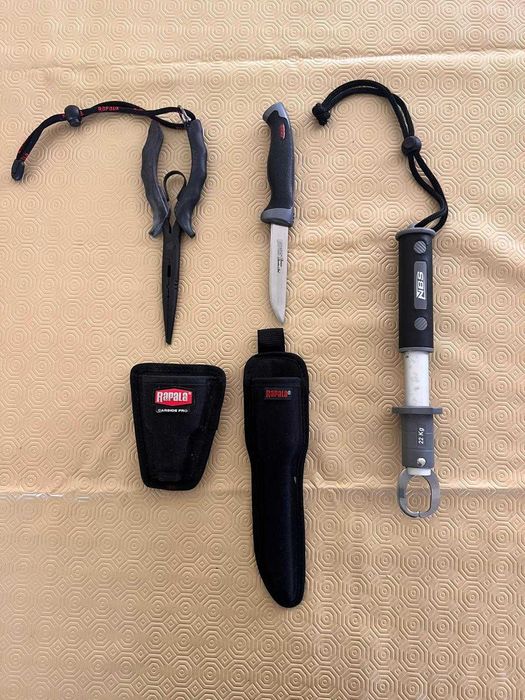 Pesca Combo: Rapala alicate, Rapala faca e pinça NBS com balança