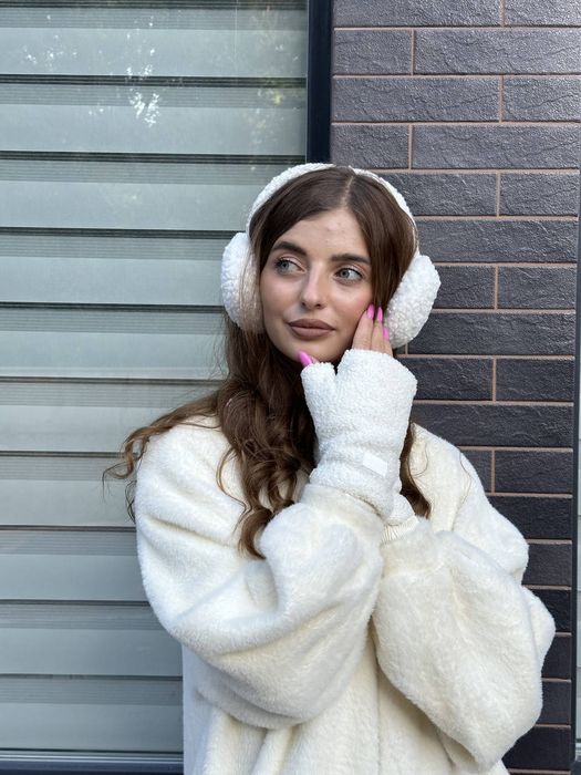 Навушники зимові плюш тедді teddy