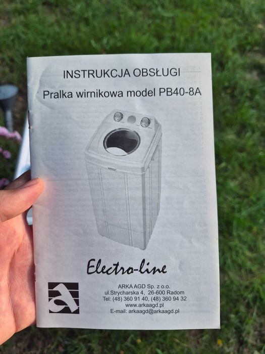 Pralka wirnikowa Electro-line PB40-8a CENA DO NEGOCJACJI