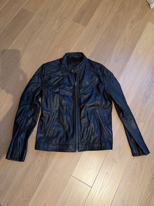 Czarna skórzana kurtka biker motocyklowa Bull&Berry 2xl