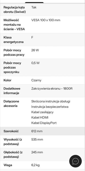 Monitor uzywany w bardzo dobrym stanie