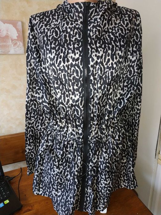 Леопардовая водонепроницаемая парка ветровка плащик Papaya, размер L