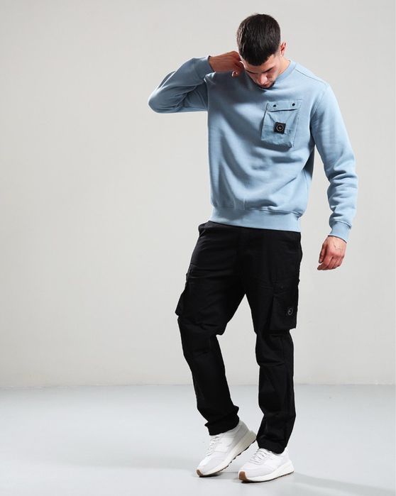 Кофта Marshall Artist Proccera Crew Metallic Blue | Оригінал